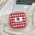Cherry Fabric Pencil Case – Large Capacity Stationery Bag