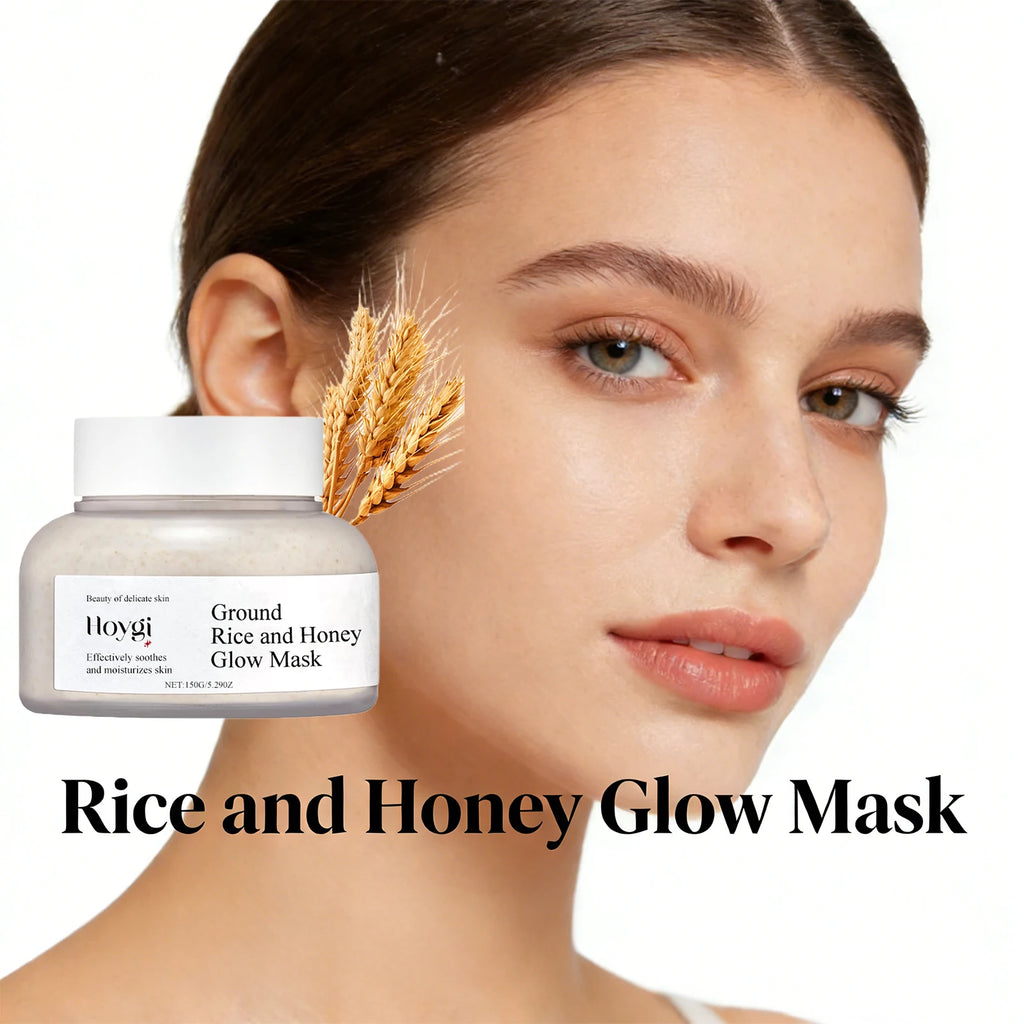 Hoygi Rice Honey Face Mask Pore Minimizing Oil Balancing Repairing Soothing Softening Skin Revitalizing Cleansing Mud Mask 150g Oasis Select