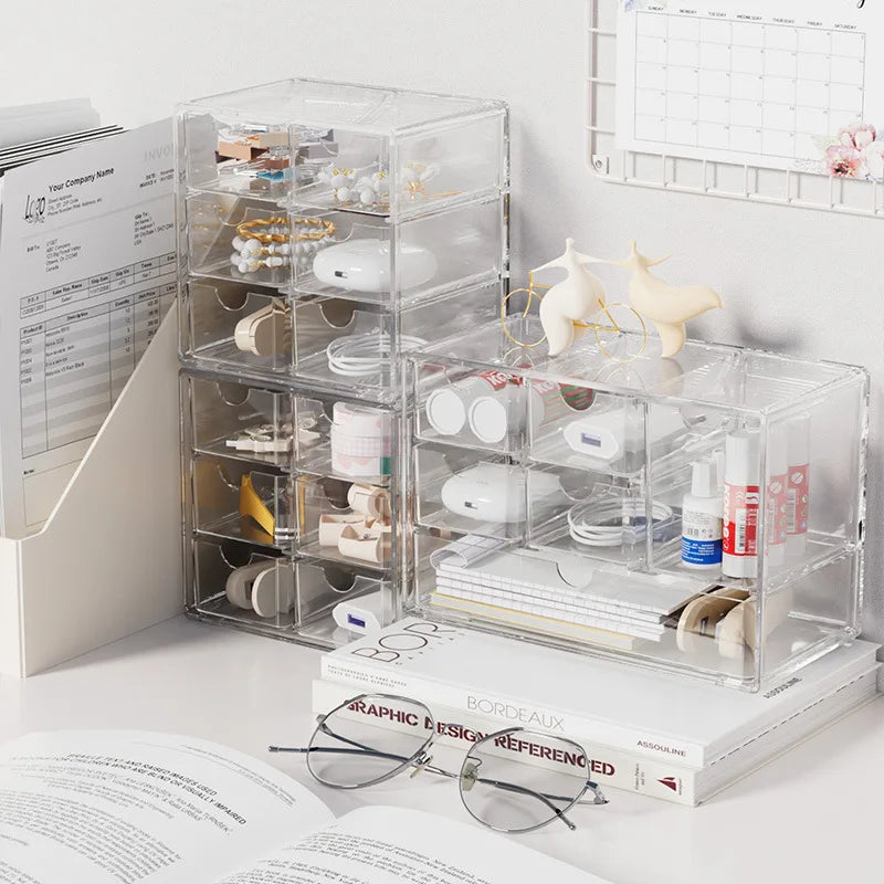 Cosmetics Organization Storage Box Multifunctional Skin Care Product Box Cosmetics Jewelry Storage Makeup Box Oasis Select