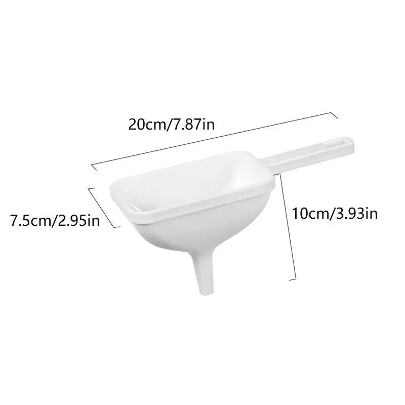 Kitchen Food Grade Material Funnel For Convenient Refueling Plastic For Household Oil Leakage Large-diameter Oil Pouring Funnel Oasis Select onesize