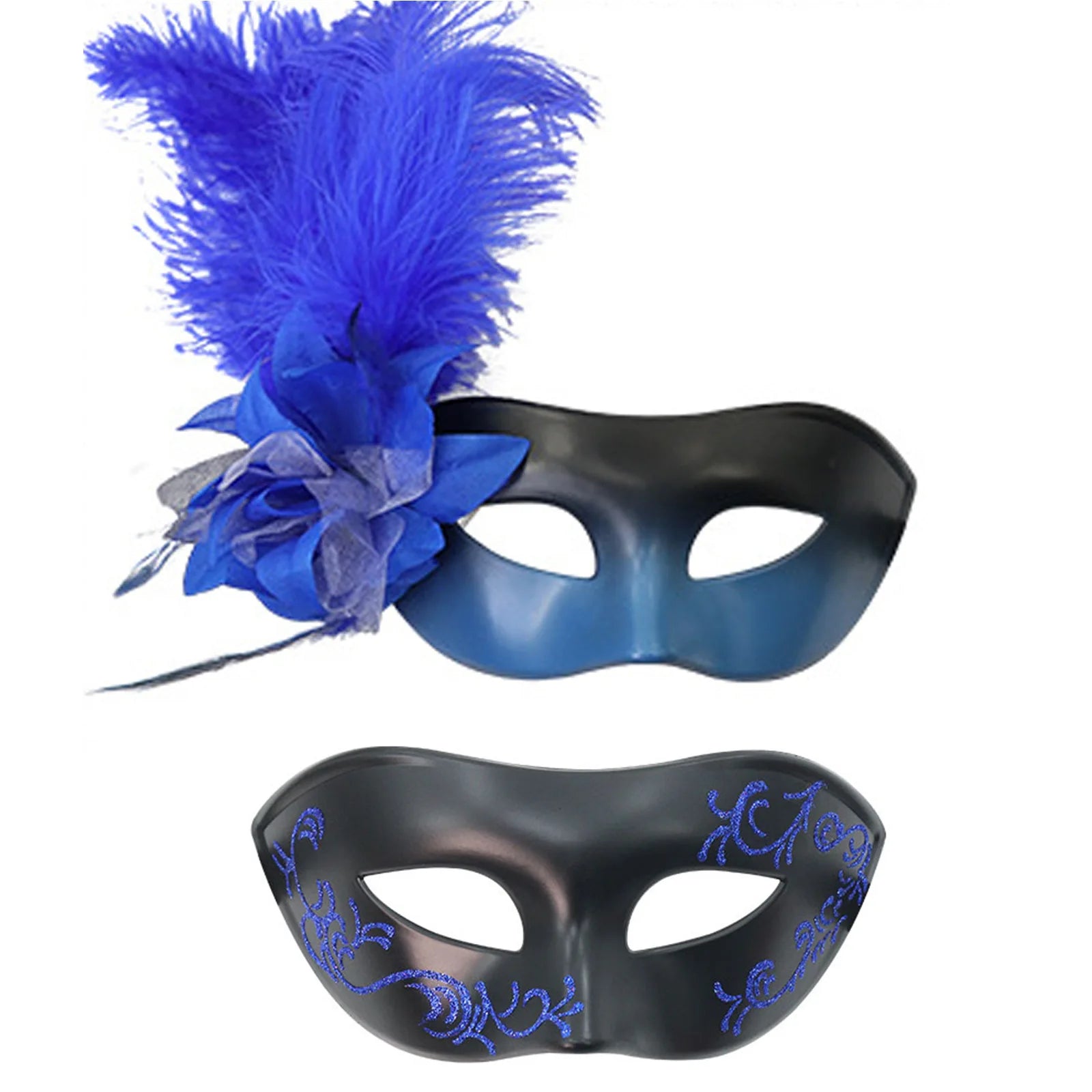 2-Pack Couple Masquerade Masks | DIY Halloween Carnival Party