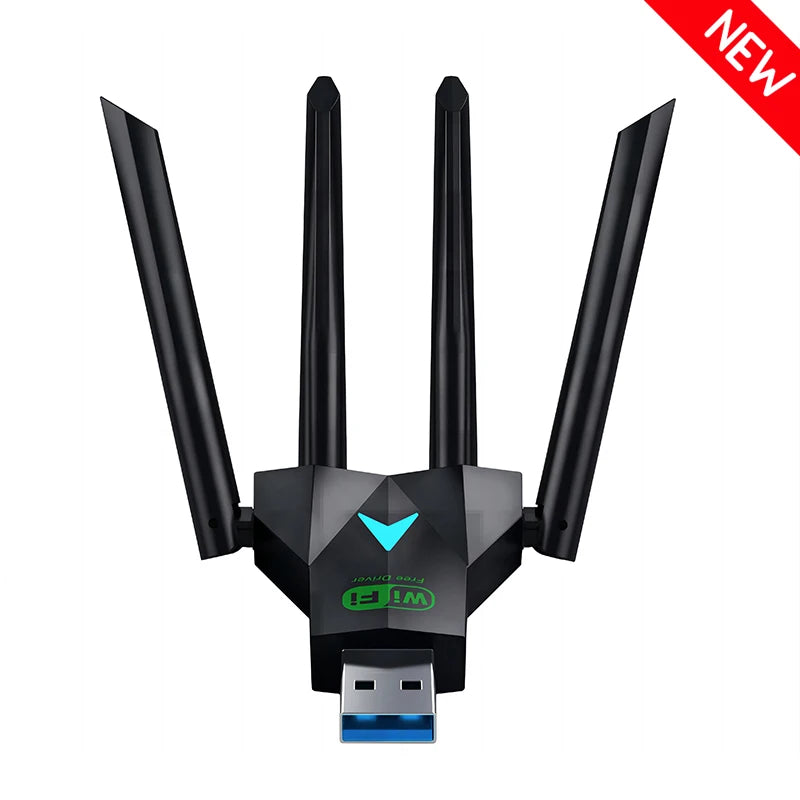 Dual Band 1300Mbps WiFi USB Adapter 2.4G/5Ghz Wi-Fi Dongle USB3.0 802.11AC 4-Antenna Wireless Receiver For PC/Laptop Driver Free Oasis Select AC1300 WiFi Adapter 1