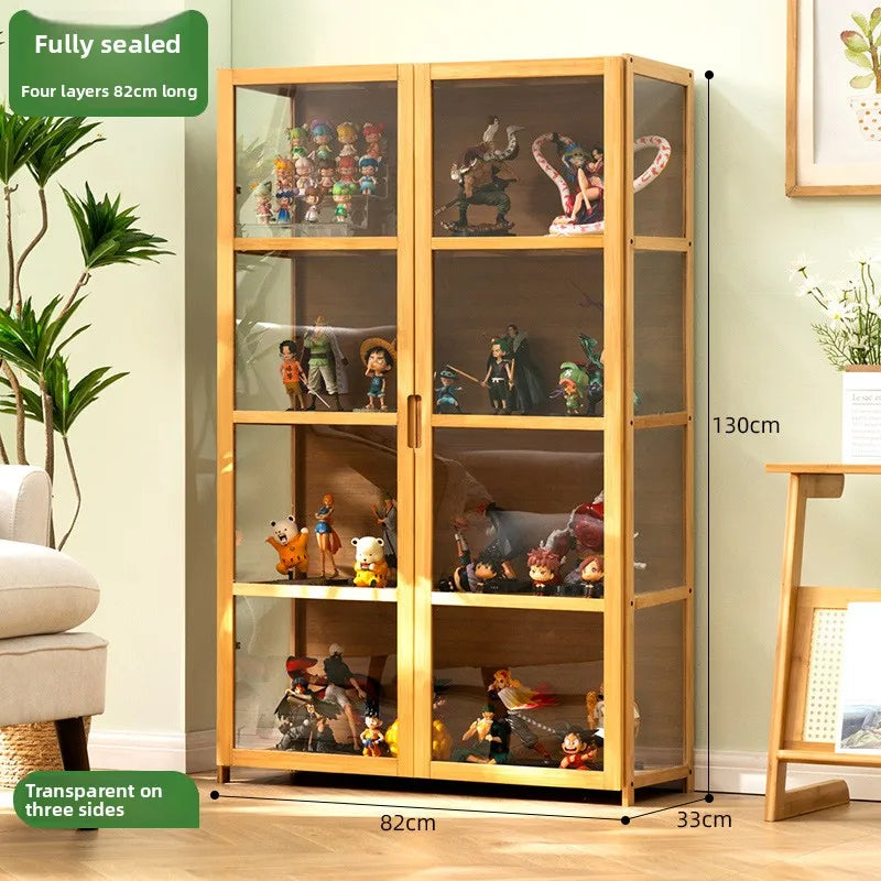 Figure Display Cabinet Acrylic Lego Model Toy Display Shelf Display Cabinet Cosmetics Non-Glass Household Shelf Oasis Select Fourth floor 82