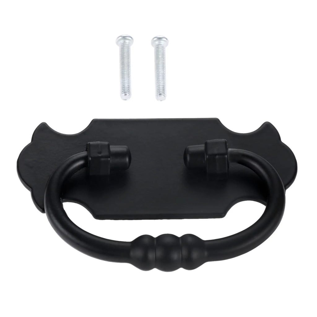1Pc 88*56mm Black Handle Zinc Alloy Pull For Drawer Door Cabinet Bin Wardrobe Vintage Jewelry Chest Suitcase Furniture Hardware Oasis Select