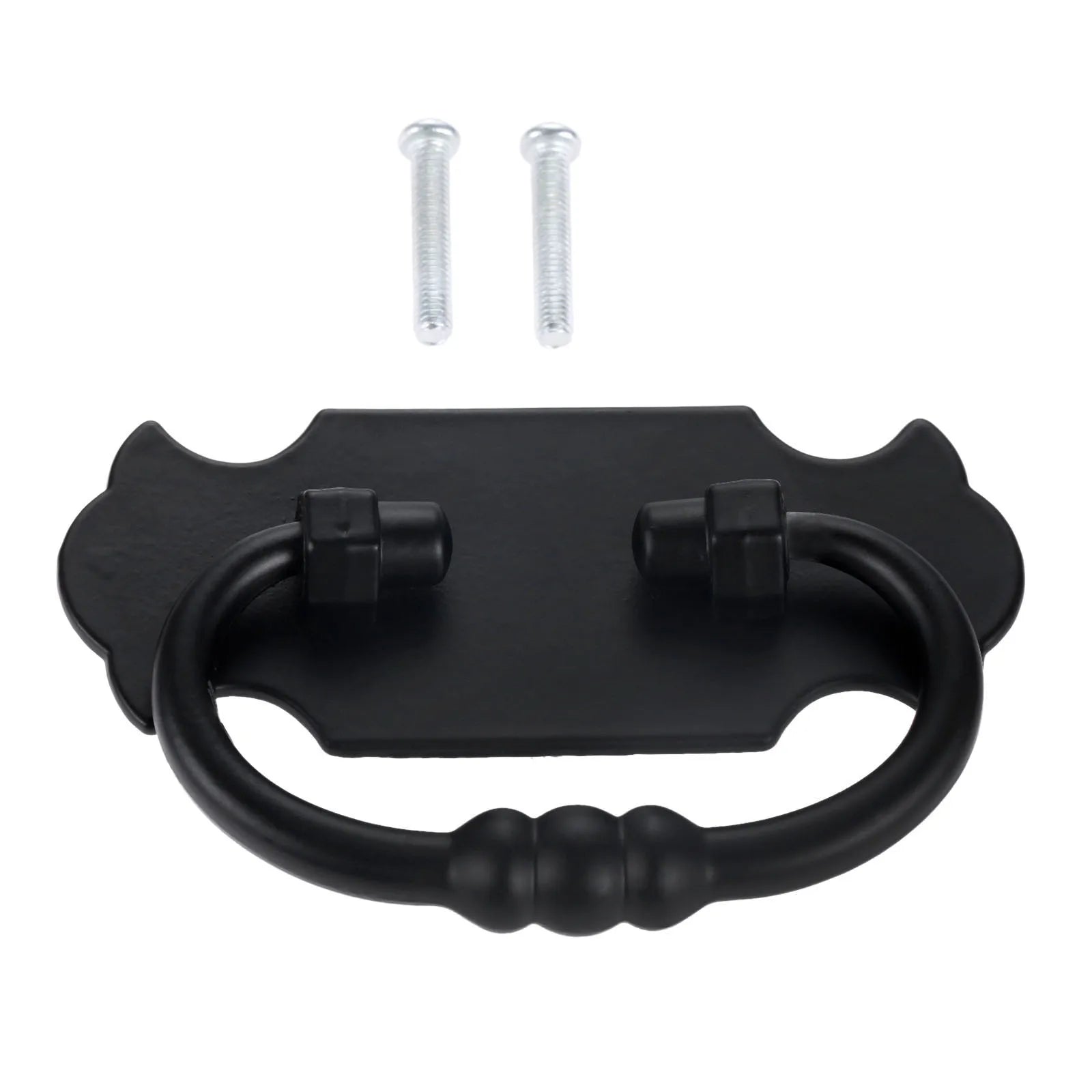 1Pc 88*56mm Black Handle Zinc Alloy Pull For Drawer Door Cabinet Bin Wardrobe Vintage Jewelry Chest Suitcase Furniture Hardware Oasis Select