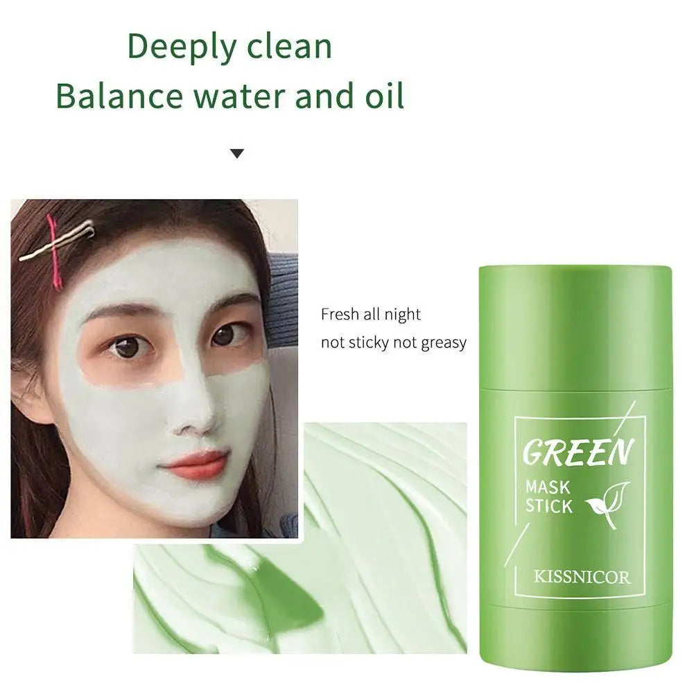 SAKSRAAR Green Tea Solid Face Mask 40g – Pore Cleansing Stick