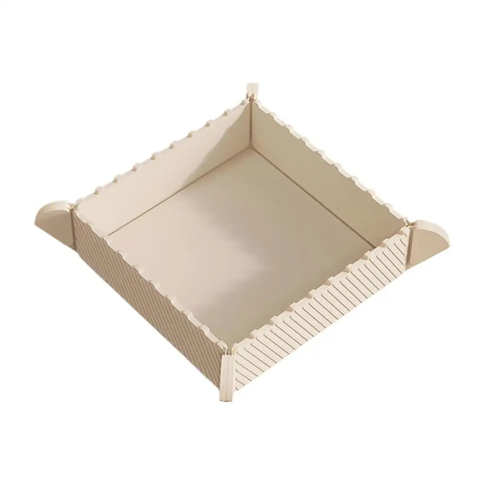 Foldable Silicone Placemats Trivets Non-Slip Heat Resistant Multi-Purpose Magnetic Organizer for Hot Dishes Pans Home Camping Oasis Select Beige M