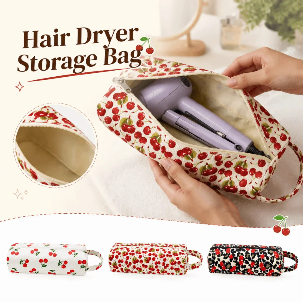 Large Hair Dryer Storage Bag | Travel Hair Styling Organizer