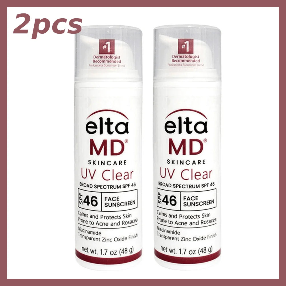 Eltamd 48ml Facial Sunscreen SPF46 UV Sunscreen Anti-Radiation Waterproof&sweatproof Non-greasy for Sensitive and Acne ProneSkin Oasis Select B
