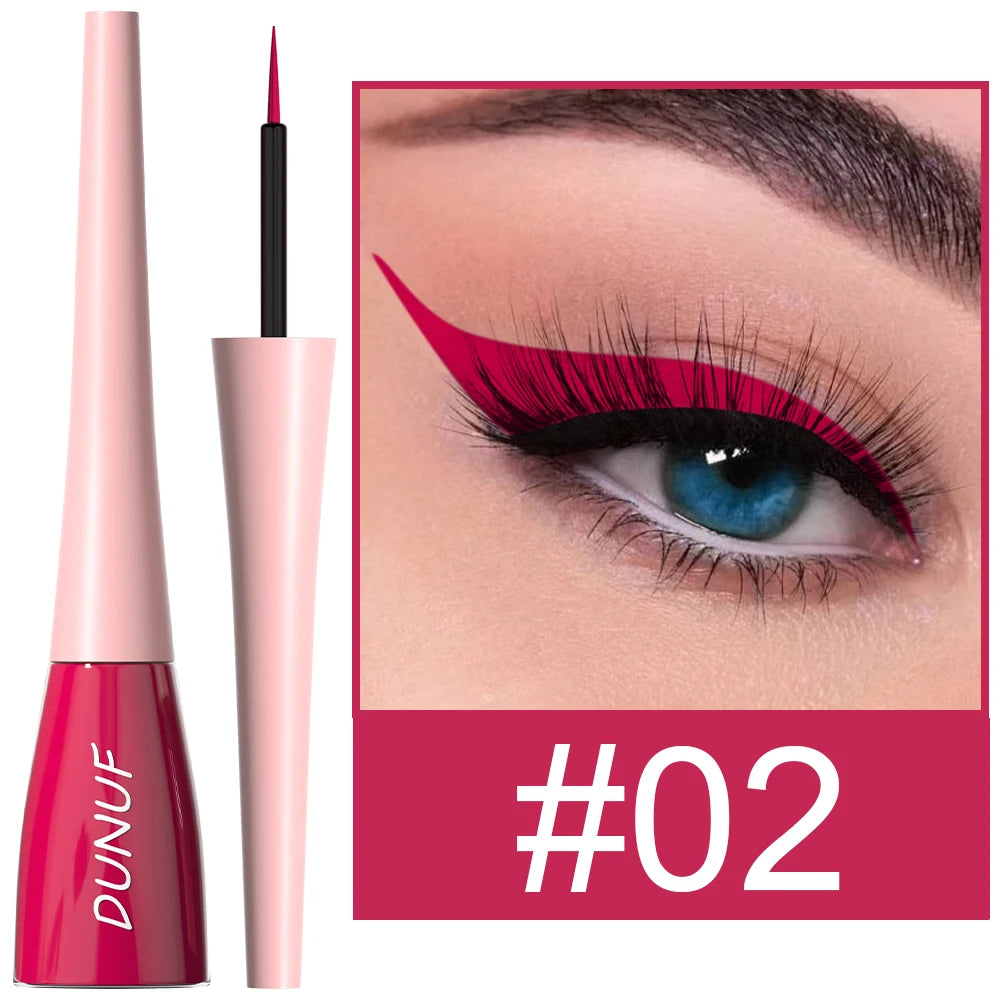 DUNUF 1 Pcs Waterproof Long-Wearing Liquid Eyeliner - Smudge-Resistant, Transfer-Proof, Perfect For Creating Dramatic Looks Oasis Select 02