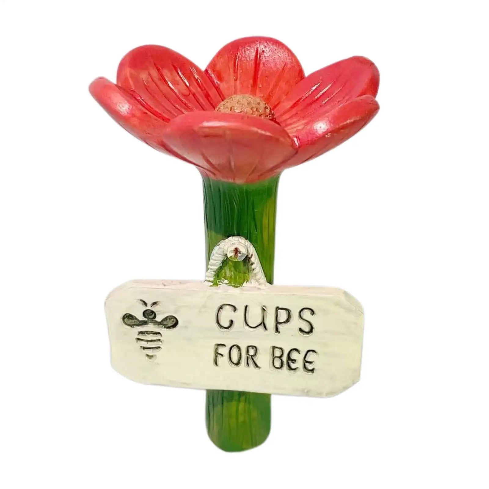 Butterfly Bee Bath Bowl With Flower Design Bee Pollinator Feeder Drinking Cup For Thirsty Pollinators Bee For Garden Decor Oasis Select
