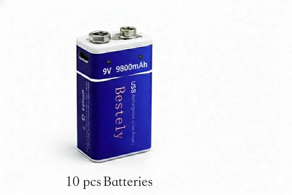wide selling Long Cycle Life, Safe & Reliable 9V rechargeable li-ion battery for daily electronic devices Oasis Select 10 PCS BAT only