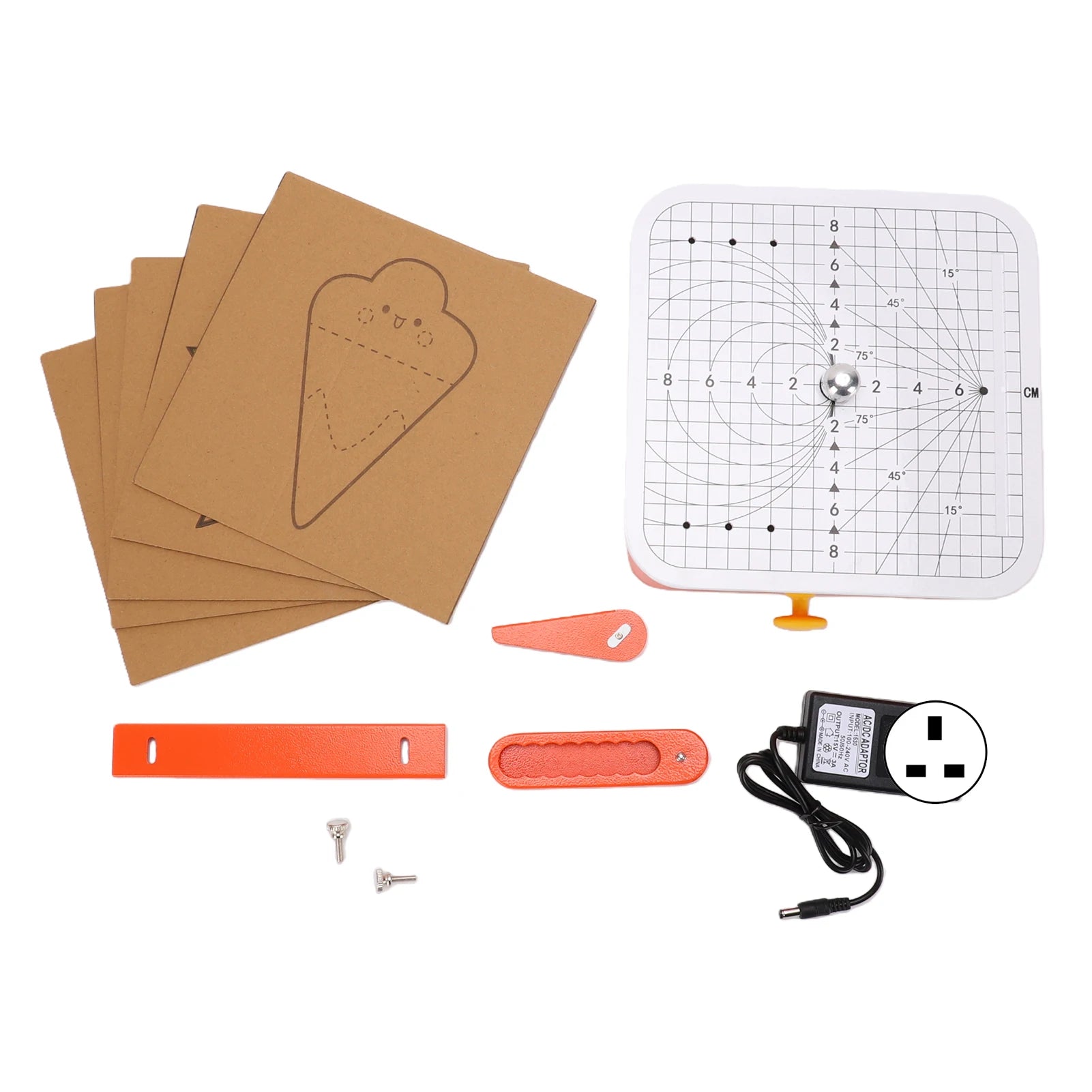 Home Craft Tool Electric Cardboard Cutter Safe Craft Cutting Tool Paper Cutting Machine for Home and Classroom Art Activities Oasis Select MULTI
