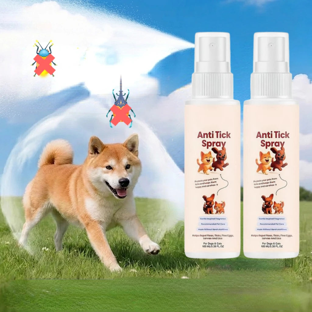 Pet Flea & Tick Repellent Spray for Cats & Dogs – 100ml