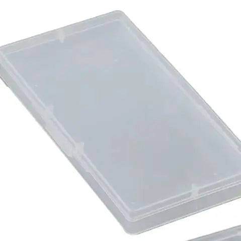10pcs Transparent PP Rectangular Flat Box For Stationery Jewelry Fishing Gear Storage Container Organizer Case Oasis Select