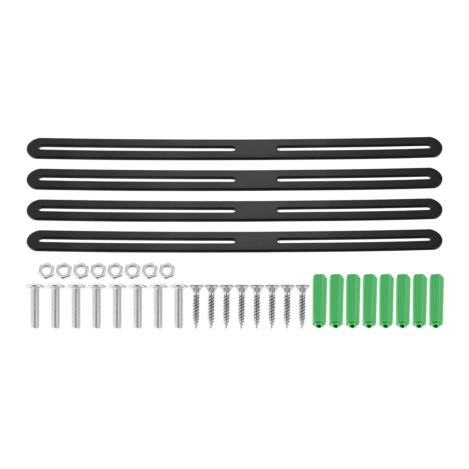 Black Stainless Steel Slotted Corner Braces for Furniture Repair & Woodworking Projects,Brushed Finish Adjustable Heavy Duty Oasis Select