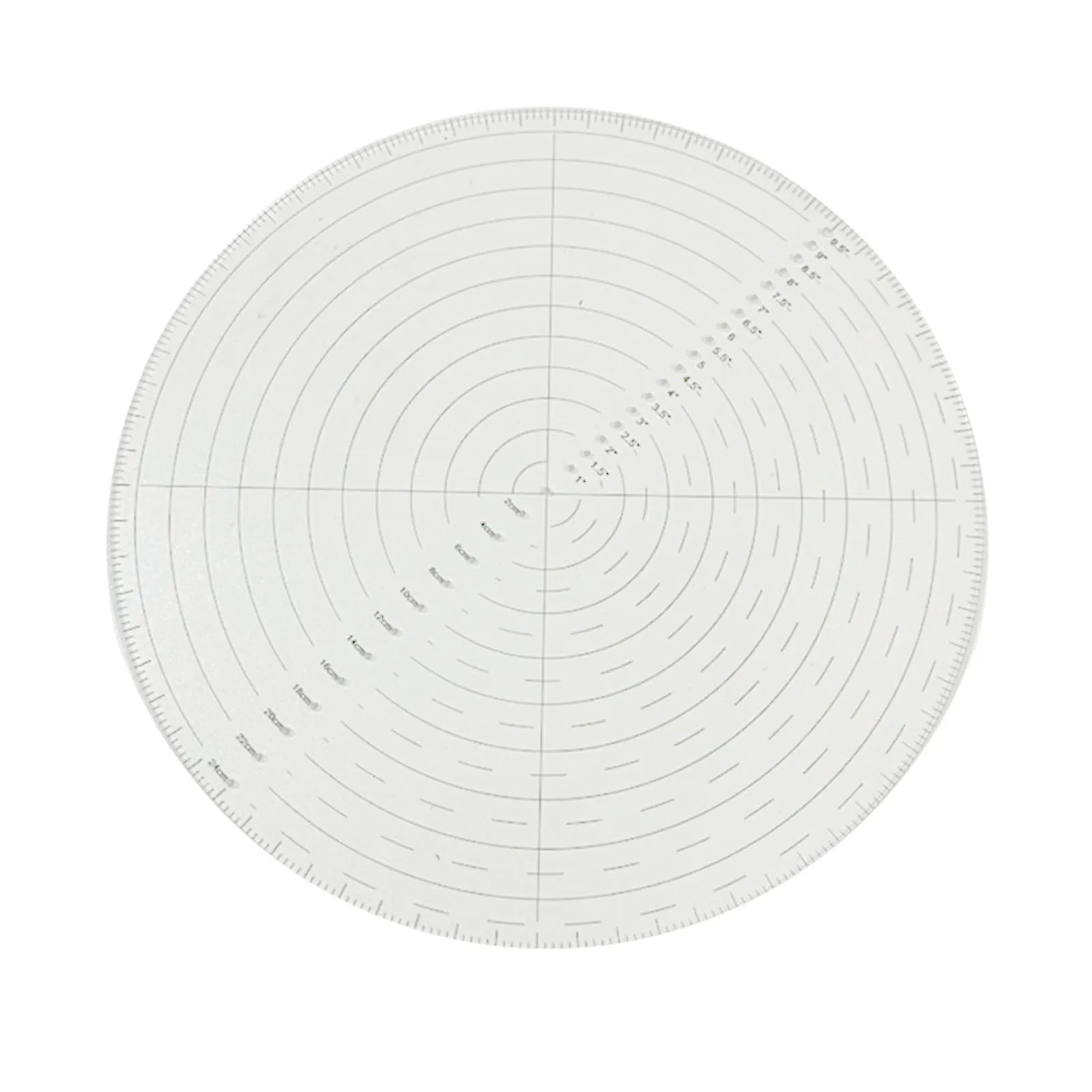 10" Round Center Finder Compass | Clear Acrylic Circle Template