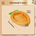 Warm Carrot Shaped Bunny Mat Soft Breathable Cute Sofa Mat for Pet Small Animal Hamster Bunny Puppy Kitty Sleeping Bed Mat Oasis Select S
