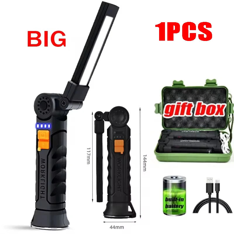 KDULIT Folding Magnetic LED Work Light | Rechargeable Camping