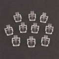 New Sale 10Pcs Network Cable Crystal Head Buckle Replaceable RJ45 Plug Protective Cover Latch For RJ45 Cable Repaire Parts Oasis Select Transparent