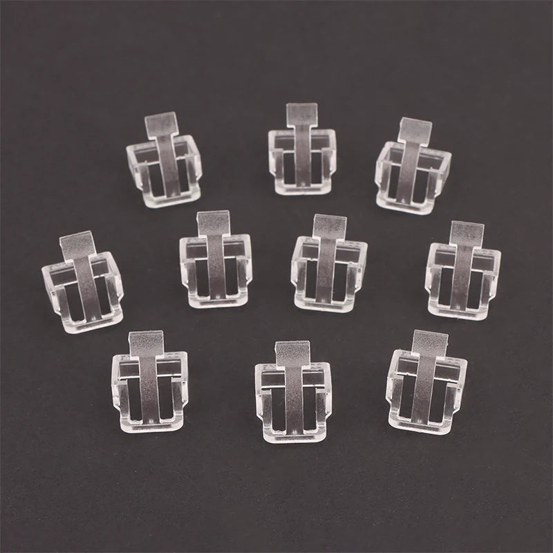 New Sale 10Pcs Network Cable Crystal Head Buckle Replaceable RJ45 Plug Protective Cover Latch For RJ45 Cable Repaire Parts Oasis Select Transparent