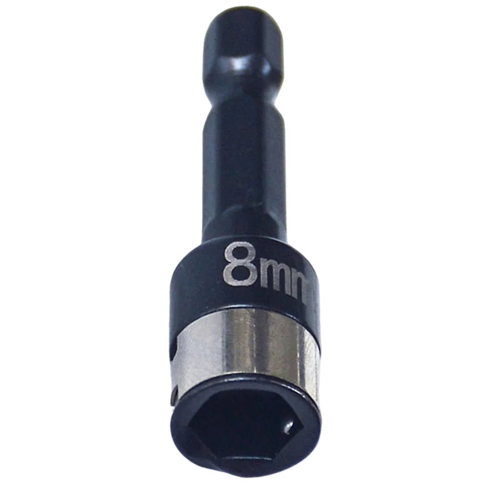 1/2pcs 8mm Hex Shank Impact- Socket Bits Power Nut Driver Drill Bits Chuck Adapter Driver Socket Wrench Tool Parts Oasis Select