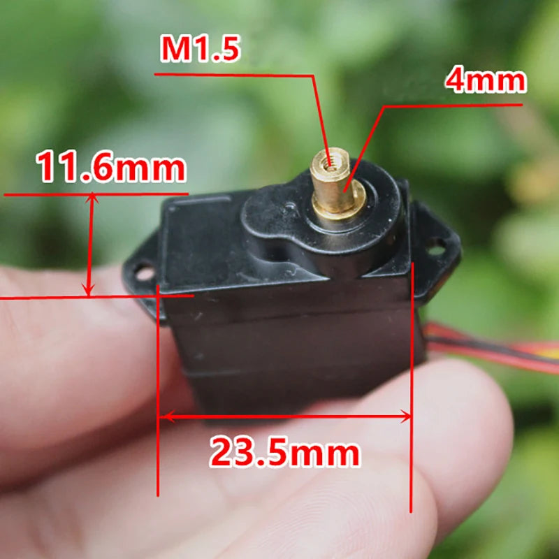 DC 3V-6V Micro Mini M10 Motor Gearbox 12g Metal Steering Gear 360 Degree Oasis Select