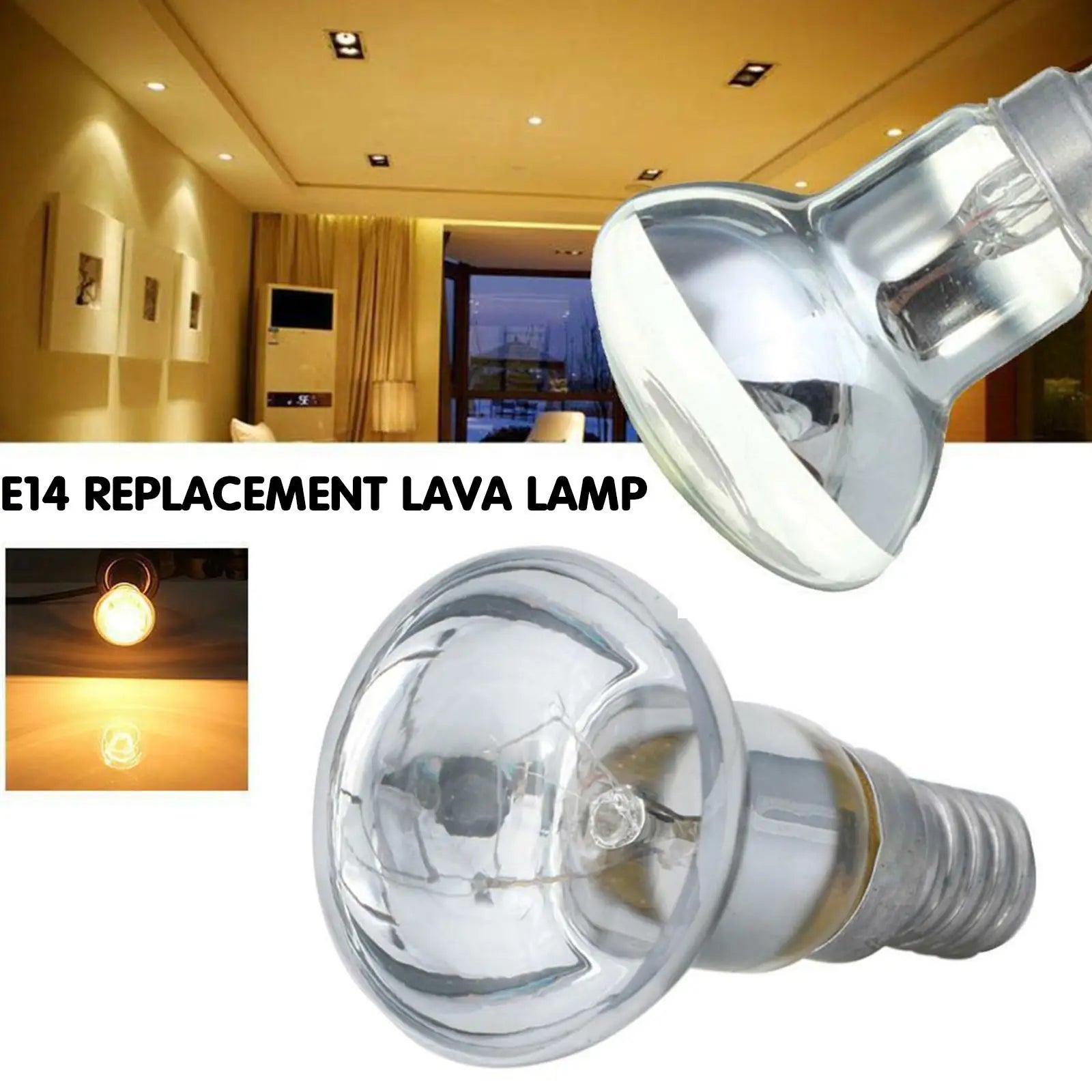 E14 R39 25W Replacement Lava Lamp Spotlight Screw In Reflector Bulbs Spot Light Clear Bulb Light Incandescent Oasis Select