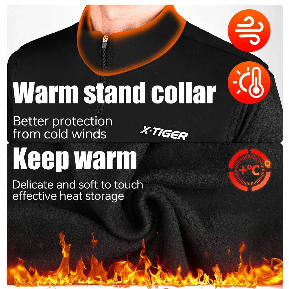 X-TIGER Warm Cycling Vest Windproof Loose Fleece Sleeveless Waistcoat For Mountain Road Bike Wnter Reflective Bicycle vest Oasis Select