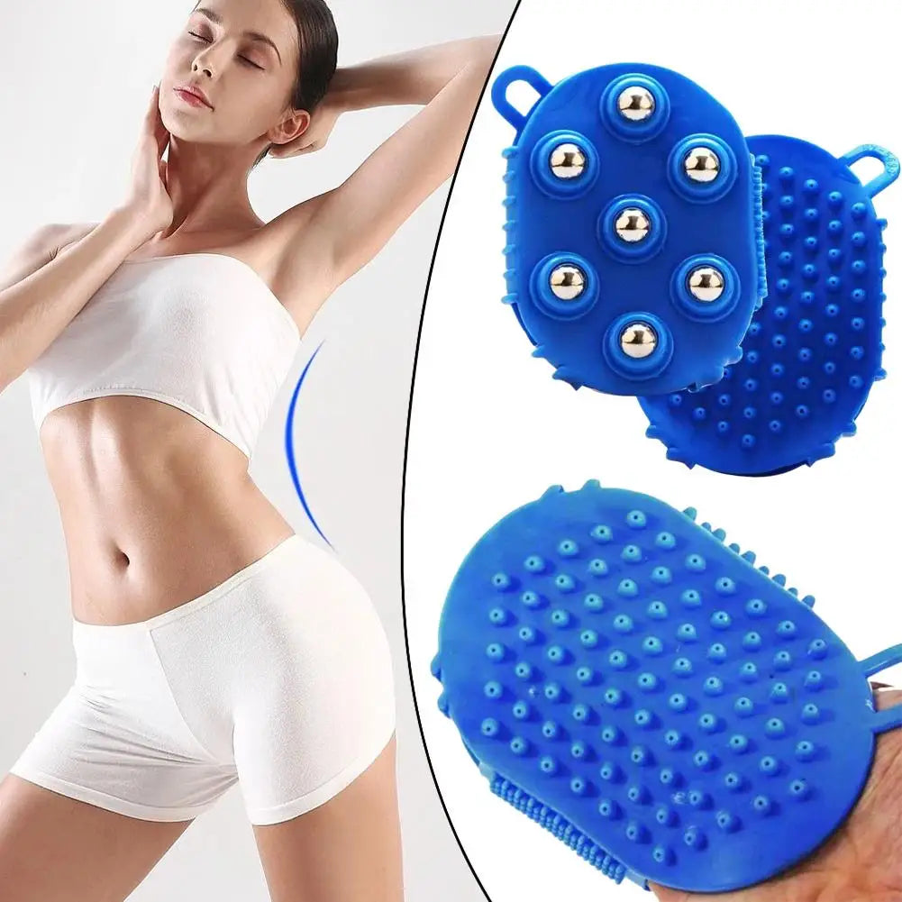 Double-Sided Massage Glove – 7-Bead & Steel Ball Brush Massage Glove Oasis Select