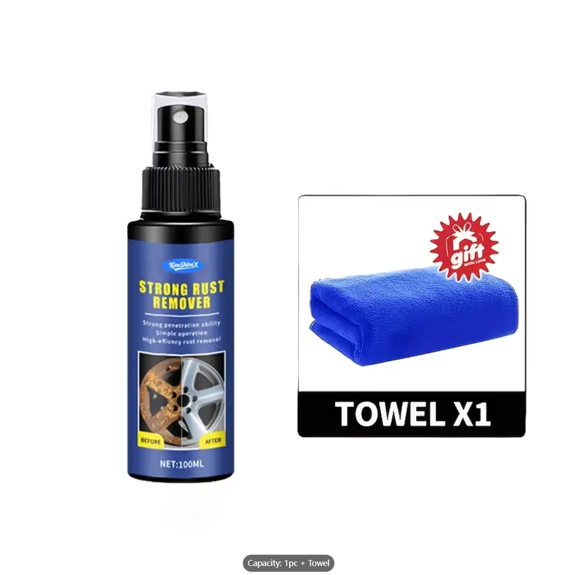 Metal Rust Removal Spray. It has a wide range of applications, is easy to spray, and leaves no residue. An ideal choice for auto Oasis Select