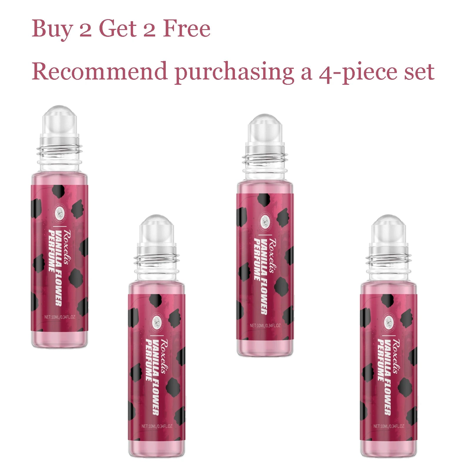 10ML Unisex Vanilla Floral Perfume Eau De Toilette Long Lasting Fresh Natural Fragrance Chram Enhancement Daily Sweet Perfume Oasis Select 4 pcs United States