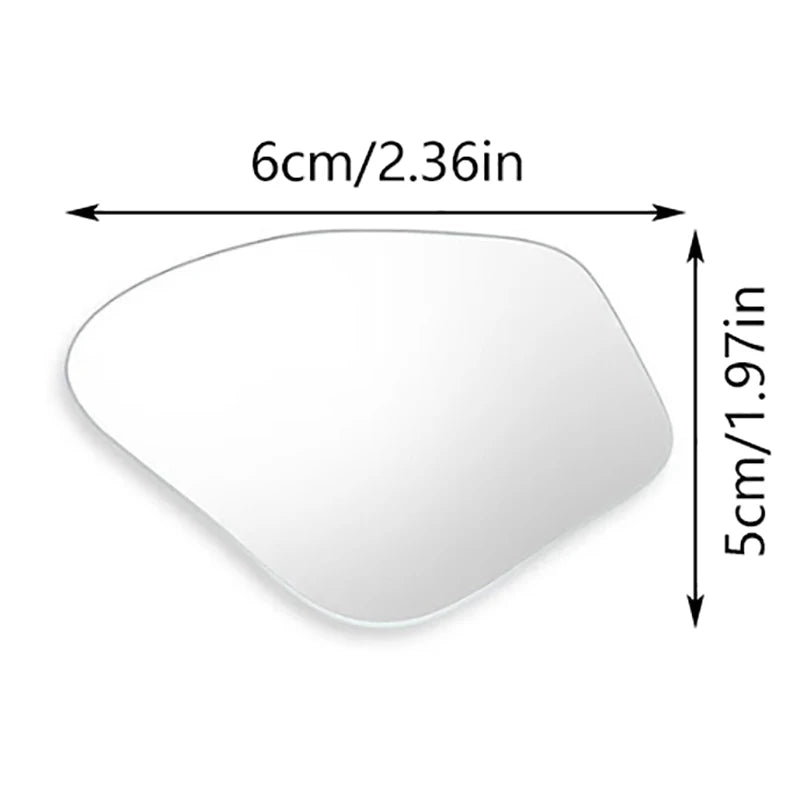 2Pcs Car Rearview Mirror 360 ° Adjustable Wide-angle Reversing Assist Blind Spot Mirror Novice Parking Observation Practical Car Oasis Select