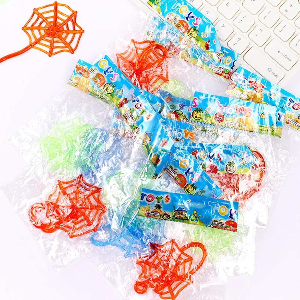 12/30Pcs Stretchable Climbing Spider Web Tricky Toys Kids Birthday Party Baby Shower Gift Rewards Halloween Carnival Party Favor Oasis Select