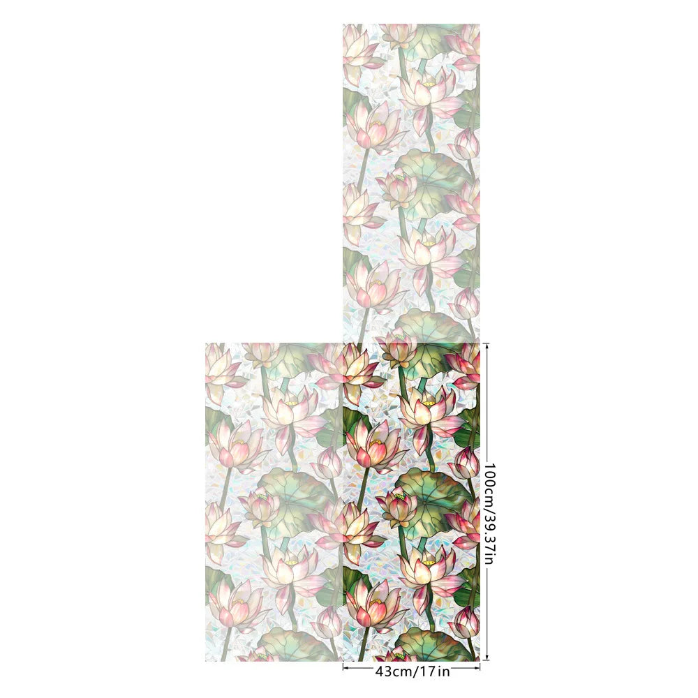 Double-sided Colored Electrostatic Glass Tape Bird Repellent and Anti-collision Tape PVC Colored Window Film Oasis Select XCBL038 43cmx200cm