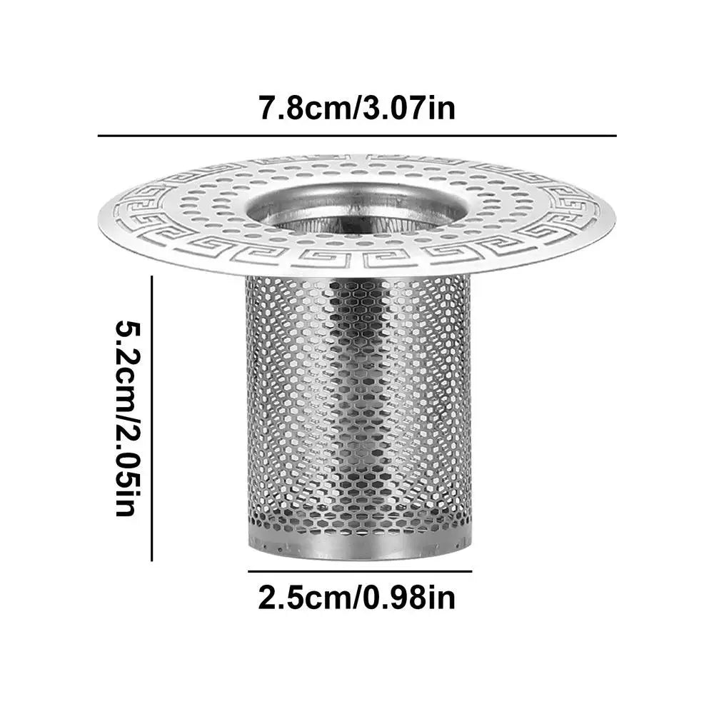 Stainless Steel Drain Hair Catcher – Sink & Shower Filter
