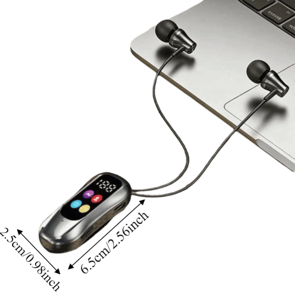 S30 Collar-Clip Bluetooth Headset Wireless Headphones With Mic HD Calling BT Earphones Variable Sound Earbuds Support Oasis Select