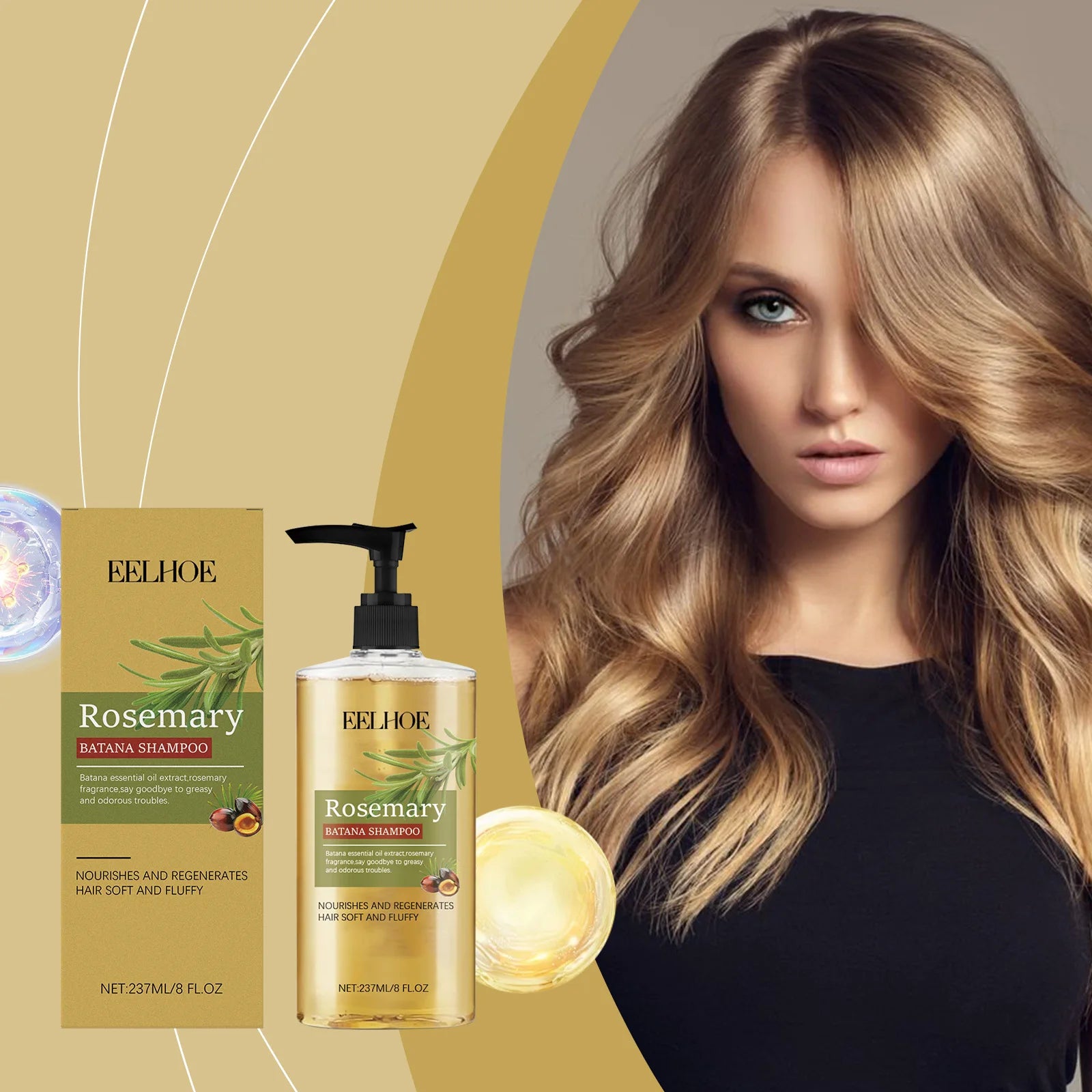 Batana Oil Shampoo - Deep Cleans Scalp & Hair, Controls Oil, Moisturizes, Softens Hair Strands, Reduces Dandruff & Soothes Scalp Oasis Select