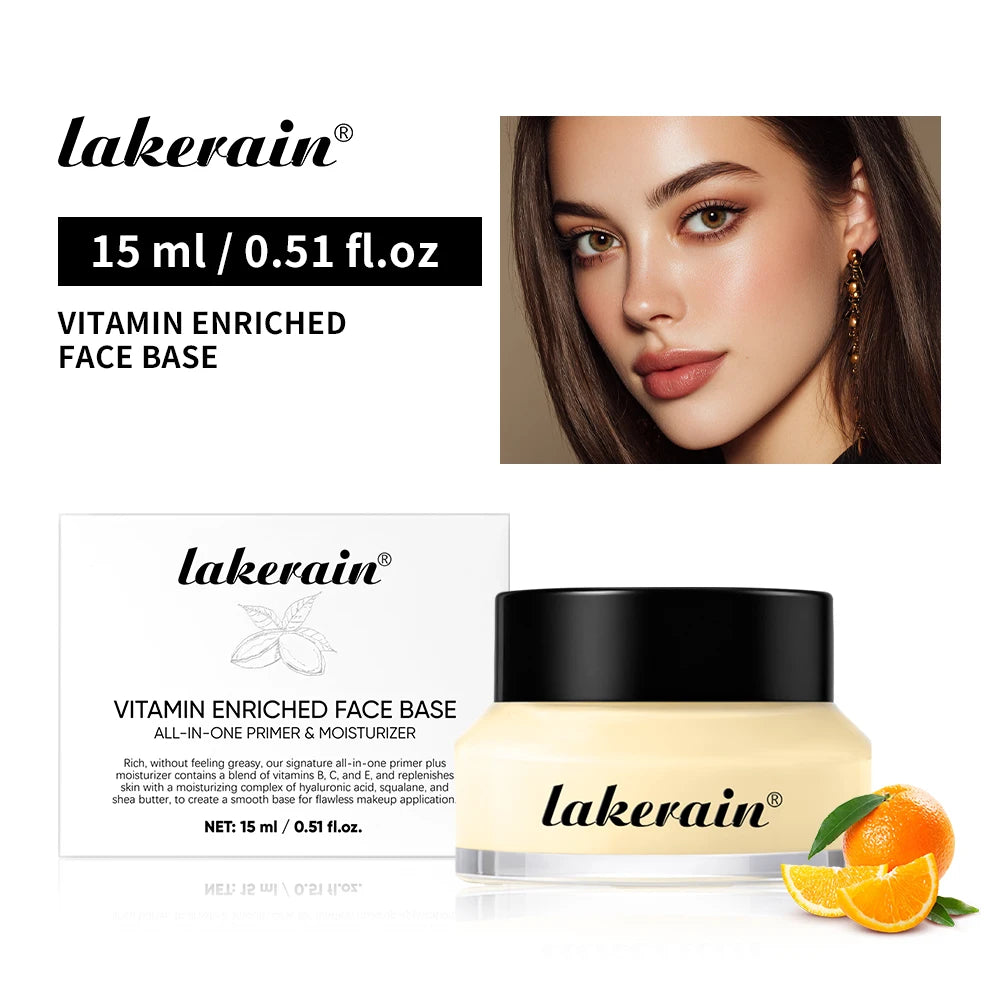 Lakerain Vitamin Enriched Face Base 2in1 Moisturizer And Primer Rich Yet Lightweight For Smooth Makeup Ready Skin Oasis Select 15ml