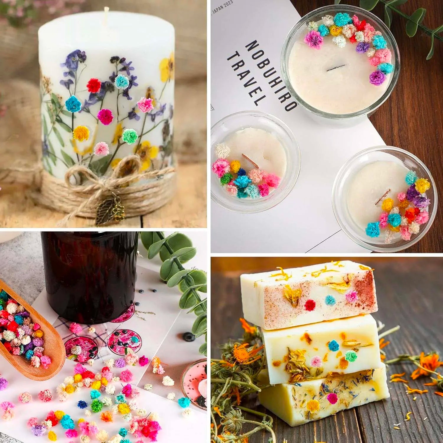 Dried Flowers for Resin, Candle, Soap, Nail Art & DIY Crafts