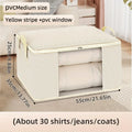 Large Capacity Foldable Storage Bag, Thickened Dustproof Zipper Clothes Organizer, Moistureproof Quilt Blanket Storage Pouch Oasis Select M white