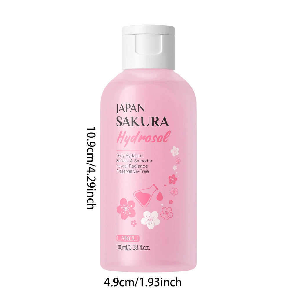 Japanese Sakura Hydrosol Facial Toner 100ml Hydrating Brightening Soothing Face Mist For Uneven Dull Skin Pore Minimizing Oasis Select