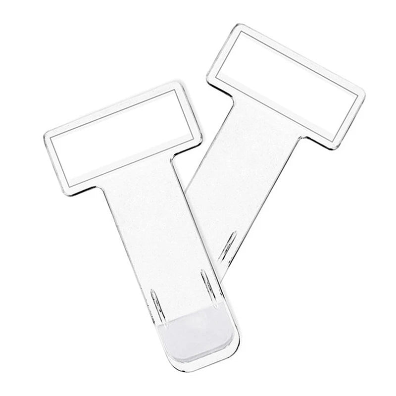 5Pcs Clear Plastic Car Styling Parking Ticket Holder Car Fastener Card Holder Mounting Fastener Organizer Windshield Stickers Oasis Select