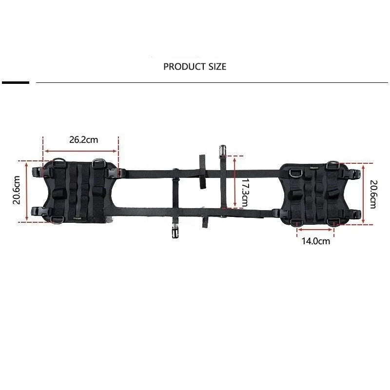 Motorbike Fuel Tank Side Bag Universal Mounting Base Front Load Saddle Bag Hanging Base for Motorcycle Accessories Oasis Select