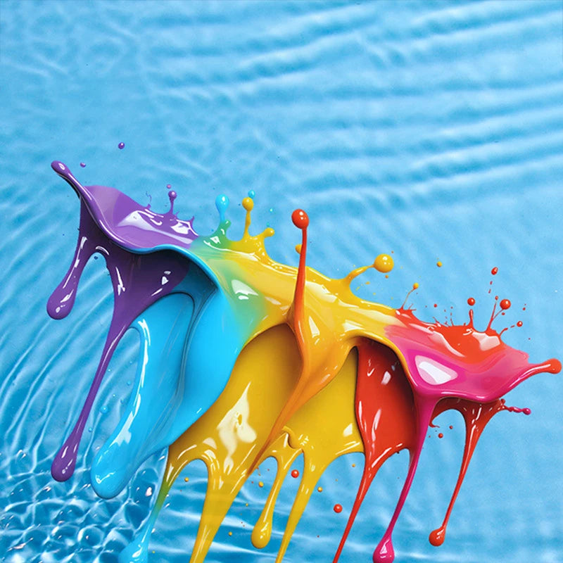 Car Interior Stickers With Dopamine Coloured Fluid Paint Vinyl For Reflective Car Fuel Tank Window Decal Stickers Oasis Select