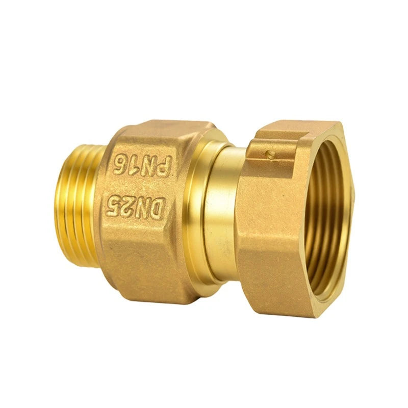 Brass Check Valve Union Fitting One-Way One-Way Water Meter Check Valve Female and Male Threaded Reverse Expandable Copper Oasis Select