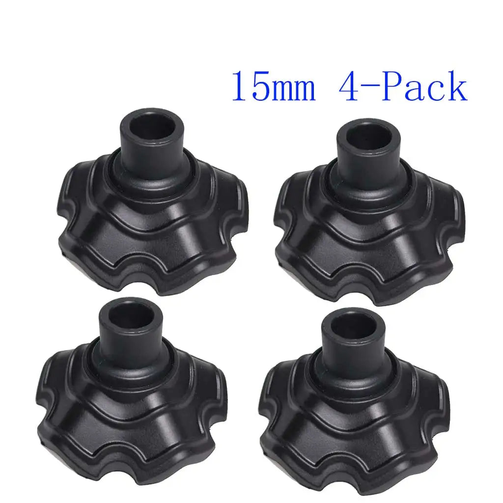 4Pc 13/15mm Non-Slip Camping Chair Foot Pads Folding Chairs Plastic Gripper Pads to Prevent Sinking on Grass Feet Replacement Oasis Select 4PCS 15mm