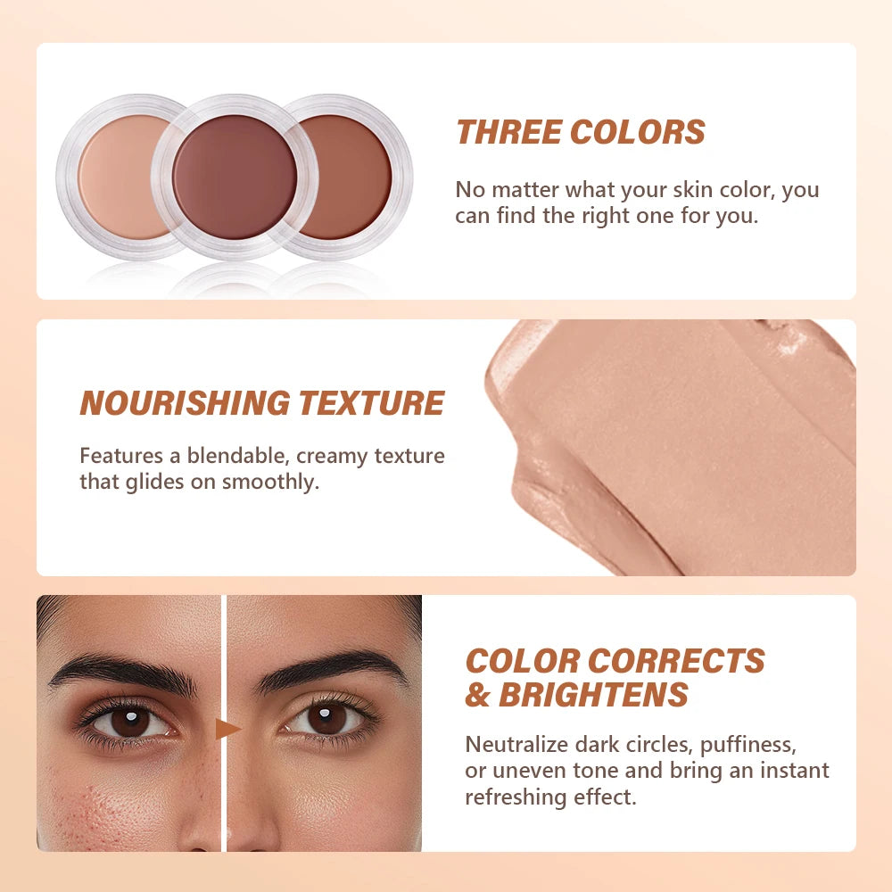 Hydrating Eye Brightening Concealer&Contour Cream-Full Coverage Long Lasting Correcting Eye Concealer For A Perfect Look Makeup Oasis Select