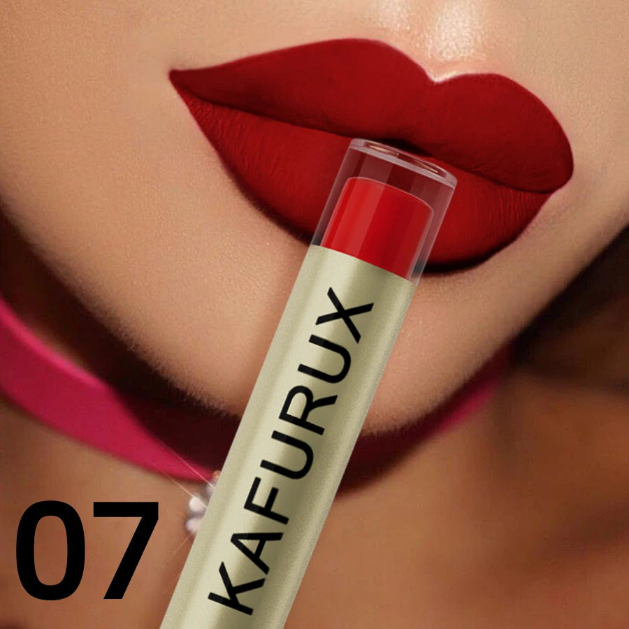 KAFURUX 20-Color Velvet Matte Liquid Lipstick – Waterproof