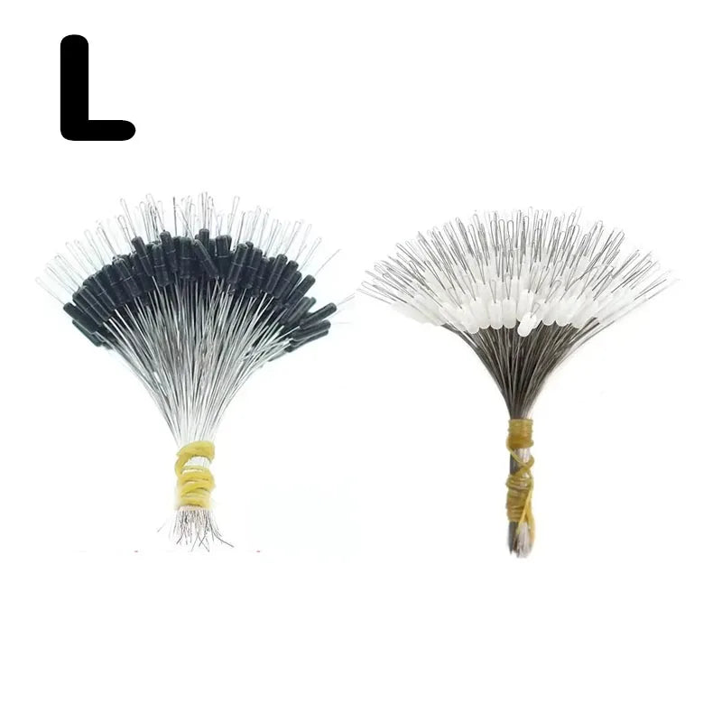 1/2Set Silicone Space Bean Oval Stopper Bobber Profession Fishing Float Resistance Anti-Strand Fish Line Fishing Gear Oasis Select Mix L-2set